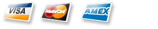 logos of the: visa, mastercard and amex